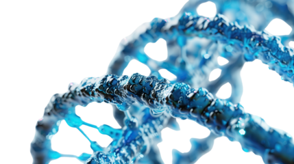 DNA on white isolated transparent background