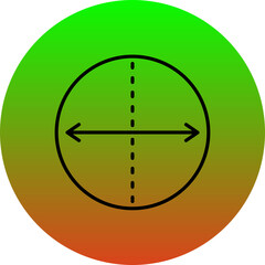 Diameter Icon