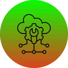 Cloud computing Icon