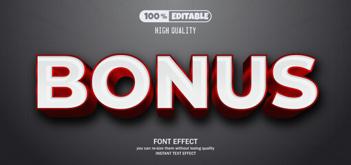 Bonus text effect editable text style.