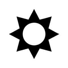 Sun vector illustration simple