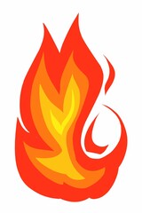 Fire flames illustration