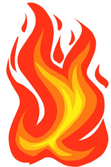Fire flames icon illustration