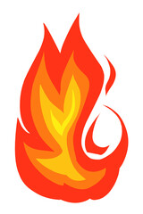 Fire flames icon illustration