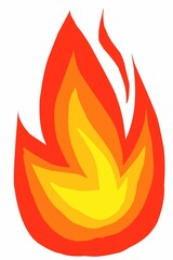 Fire flames icon illustration