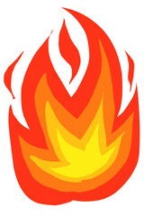 Fire flames icon illustration