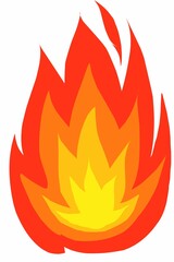 Fire flames icon illustration