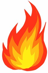 Fire flames icon illustration
