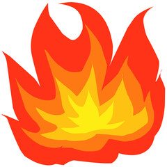 illustration of a fire