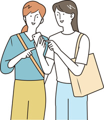 プライベートを楽しむ2人組の女性