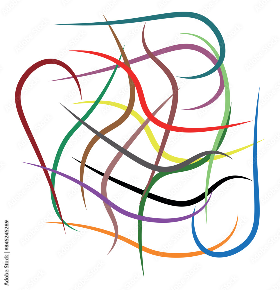 Poster abstract background with lines
