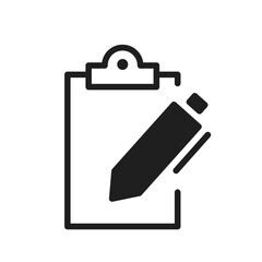 Edit icon. Notepad edit document with pencil icon. Pen icons. Editing text file document. Sign up. Business concept note edit pictogram isolated on transparent background. Vector illustration