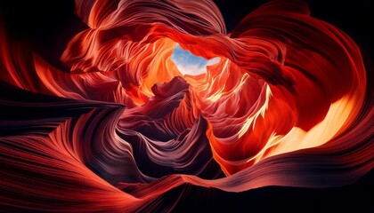 Impressive and spectacular sunset over a dried-out landscape, vibrant colored flames