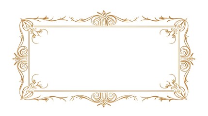 Rustic vintage frames. Outline simple ornamental borders. Clipart old square blank badges isolated on white background