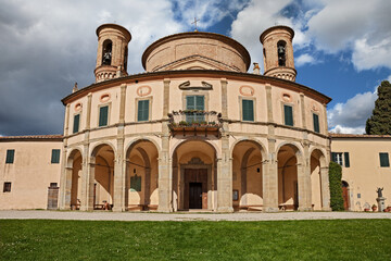 Città di Castello, Perugia, Umbria, Italy: the Sanctuary of the Madonna di Belvedere, a Baroque-style Roman Catholic church built on a hilltop
