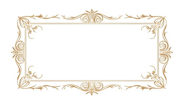 Rustic vintage frames. Outline simple ornamental borders. Clipart old square blank badges isolated on white background