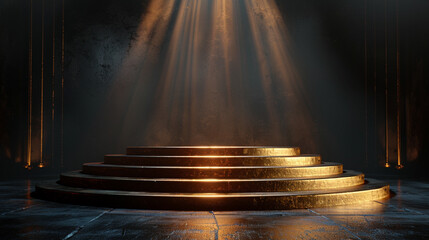 Obraz premium 3d luxury podium for your product. Generative AI