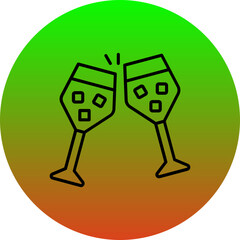 Juice glasses Icon