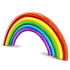 Obraz premium pride rainbow clipart isolated on white background