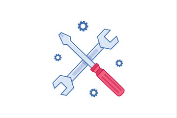 Labour Day Flat Sticker Design