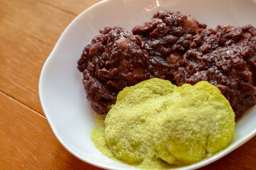 あんこ餅ときな粉餅