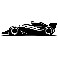 Racing car silhouette