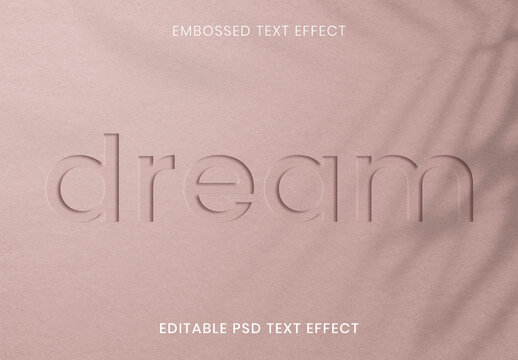 Embossed Text Effect