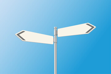 Road sign indicating direction