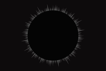 皆既日食のイラスト