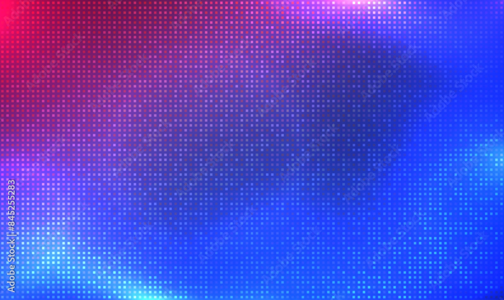 Poster led screen light background with pixel pattern. digital tv display. lcd and led dot pixels. electron