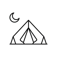 Tent vector icon