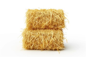 hay bale isolated on white
