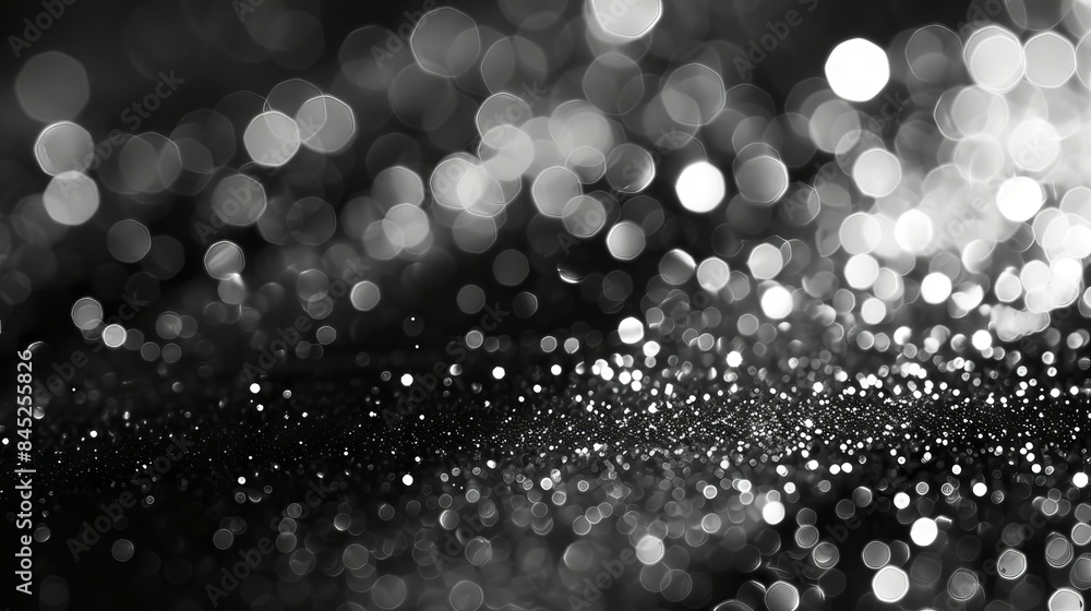 Poster elegant gray bokeh background with subtle light effects and abstract patterns, ideal for professiona