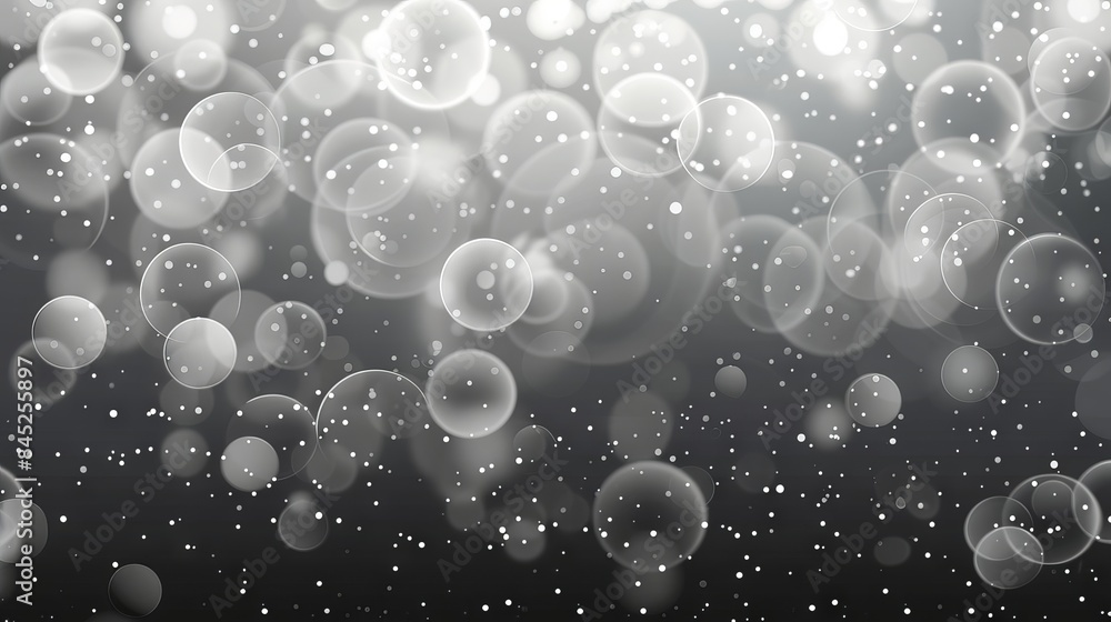 Aufkleber elegant gray bokeh background with subtle light effects and abstract patterns, ideal for professiona