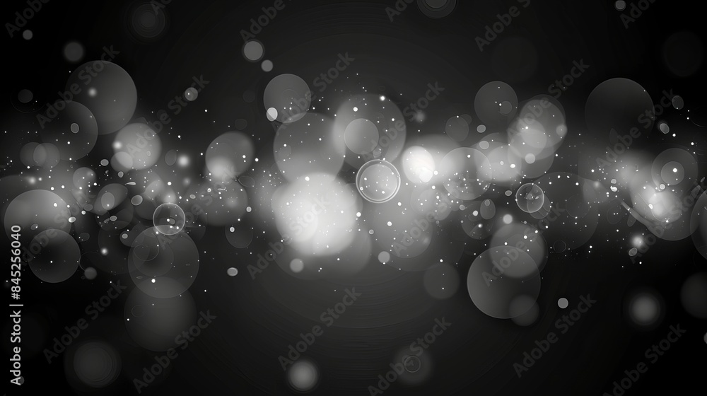 Aufkleber elegant gray bokeh background with subtle light effects and abstract patterns, ideal for professiona
