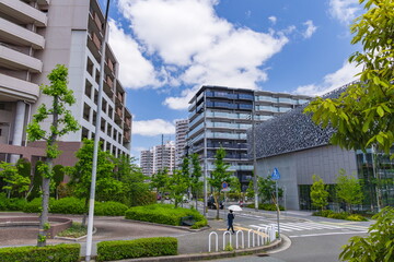 神戸市西区の地下鉄西神中央駅周辺の風景
