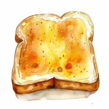 recommend clip art: piece of toast clipart Isolated on white background. art food concept for designer