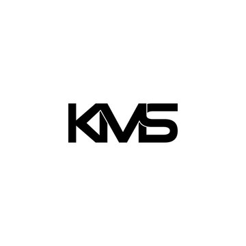 kms initial letter monogram logo design