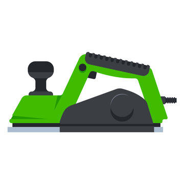 green electric planer tool isolated clip art preview