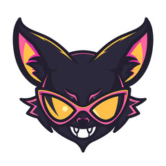 adorable bat wear sunglasses