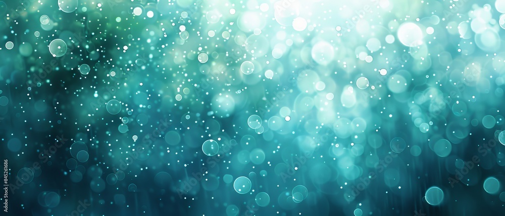 Poster green bokeh nature abstract background vector illustration for fresh and serene design projects with