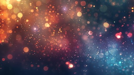 Fototapeta premium Vector Background with Golden Bokeh Dust, Blur Effect, and Sparkling Light for Elegant and Luxurious Design Projects