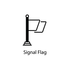 Signal Flag vector icon