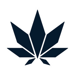 Obraz premium Cannabis, ganjubas, marijuana. Legalization concept. Vector linear icon isolated on white background.