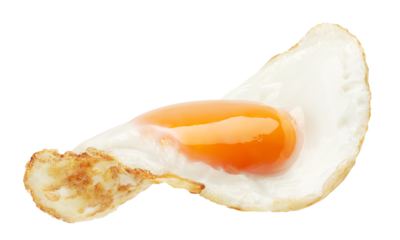 Fried egg isolated