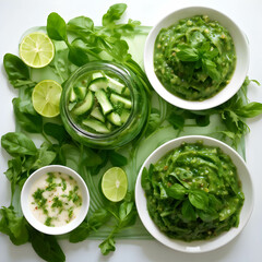 Obraz premium Green salad for natural food