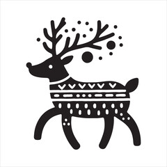 Christmas Deer Vector