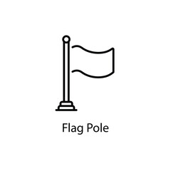 Flag Pole vector icon