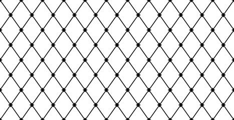Seamless Black and White Geometric Pattern
