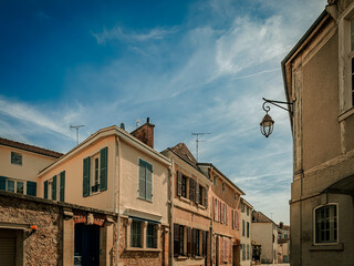 Street view of old village Chalons-en-Champagne in France